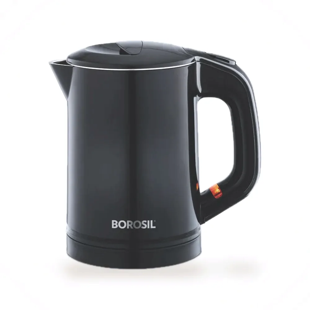 Borosil Eva Cooltouch 0.6 L SS Kettle gift box